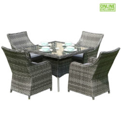 Pacific Square 4-Seater Dining Set